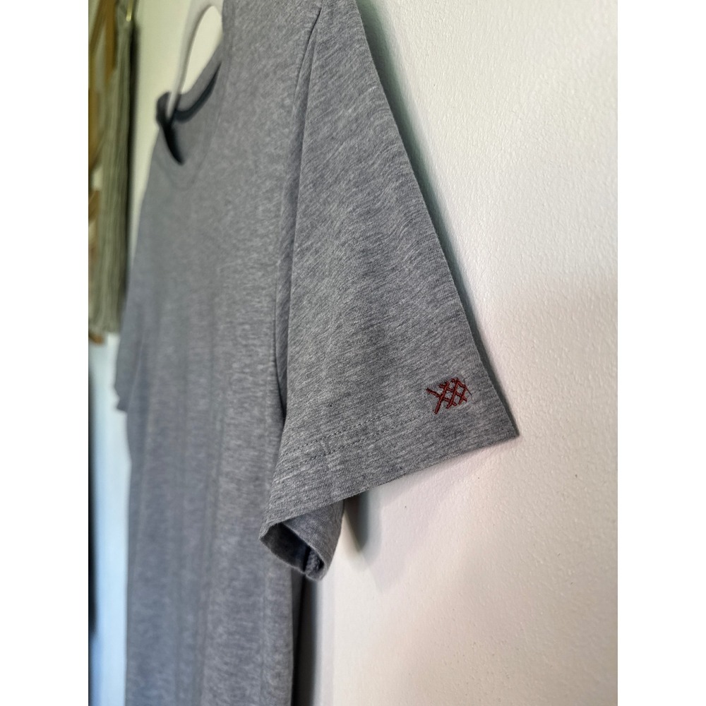 Rhone Element Tee Mens Medium Gray Pima Cotton Silver XT2 Short Sleeve T-Shirt - Picture 6 of 6